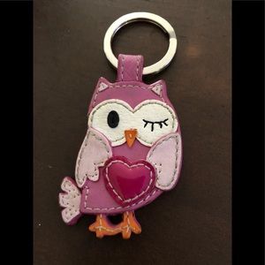 Coach owl keychain